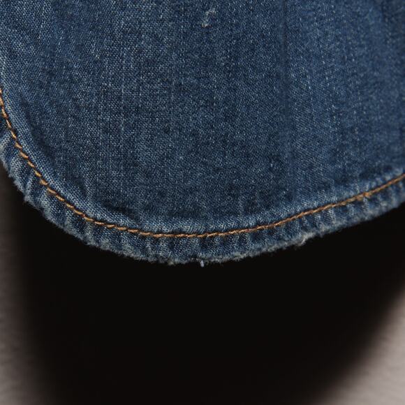 NEW Current/Elliott The Perfect Shirt with Studs Size 1 (Small) Blue Chambray - Picture 10 of 12